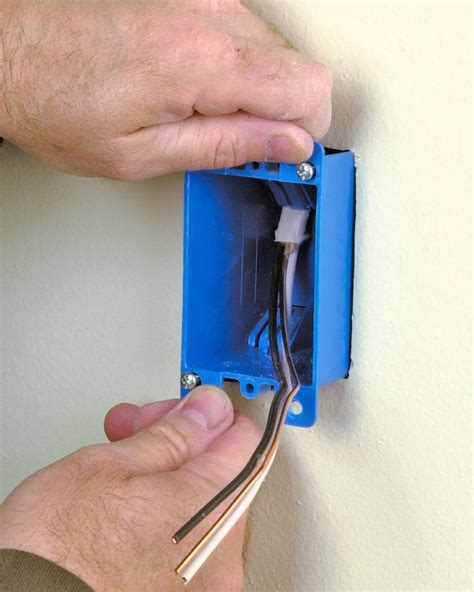 install electrical box after drywall|installing a remodel electrical box.